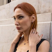 Lal Taşlı 925 Ayar Gümüş Pırlanta Montür Takım thumbnail 4