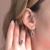 Mekik Modeli Zultanit Taşlı Gümüş Set thumbnail 5