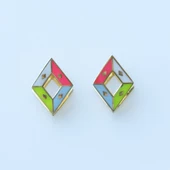 Çift Taraflı Kite Gümüş Küpe thumbnail 3