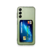 Smody Samsung Galaxy M15 İle Uyumlu Kılıf Kartlıklı Şeffaf Silikon Kapak - 1