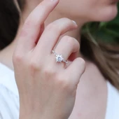 Lotus Çiçeği Gümüş Yüzük thumbnail 1