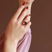 Zultanit Taşlı EL İşi Otantik 952 Ayar Gümüş Yüzük thumbnail 1