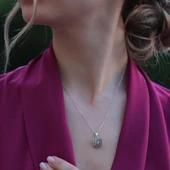 Round Kesim 3 Karat Tek Taş Model Starlight Diamond Set thumbnail 3