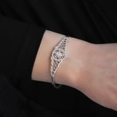 Zirkon Taşlı Hürrem Modeli Gümüş Bileklik thumbnail 4