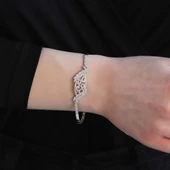 Cuture Model Zirkon Taşlı Gümüş Bileklik thumbnail 2