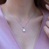 Baget Kesim Zirkon Taşlı Gümüş Set thumbnail 2