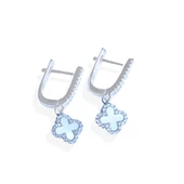 İkonik Alhmbra Yoncası Sedefli Gümüş Küpe thumbnail 2