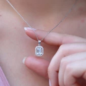 Baget Kesim Zirkon Taşlı Gümüş Set thumbnail 3