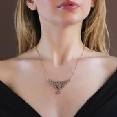 Elmas Montür Rose Gold Kaplama Gümüş Gerdanlık thumbnail 4