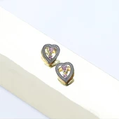 Queen Kalp Çift Taraflı Gümüş Küpe thumbnail 2