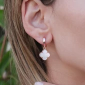 İkonik Alhambra Sedef Taşlı Rose Gold Kaplama Gümüş Set thumbnail 4