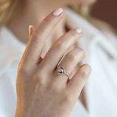 Lotus Çiçeği Zultanit Taşlı Gümüş Set thumbnail 3