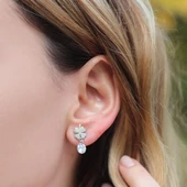 Yonca Gümüş Küpe thumbnail 1