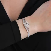 Zirkon Taşlı Hürrem Modeli Gümüş Bileklik thumbnail 1
