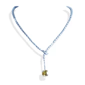 Vintage Sitrin Kare Taşlı Gerdanlık thumbnail 4