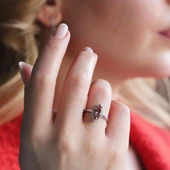 Mekik Modeli Zultanit Taşlı Gümüş Set thumbnail 3