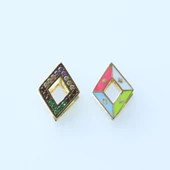 Çift Taraflı Kite Gümüş Küpe thumbnail 4