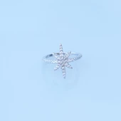 Kutup Yıldızı Zirkon Taşlı Gümüş Yüzük thumbnail 4