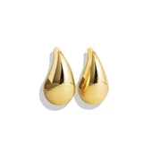 Bottega Damla Gold Kaplama Gümüş Küpe thumbnail 3