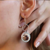 Gümüş Özel Tasarım Dövme El İşi Zultanit Taşlı Set thumbnail 4