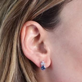 Prenses Model Safir Taşlı Gümüş Set thumbnail 2