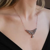 Elmas Montür Rose Gold Kaplama Gümüş Gerdanlık thumbnail 3