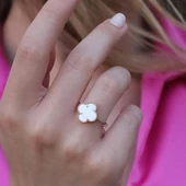 İkonik Alhambra Sedef Taşlı Rose Gold Kaplama Gümüş Set thumbnail 3