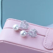 Kalpli İnci Gümüş Küpe thumbnail 3