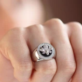 Zirkon Taşlı Arı Gümüş Yüzük thumbnail 3