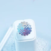 Milliner Renkli Zirkon Taşlı Gümüş Yüzük thumbnail 2