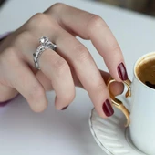 Özel Tasarım 925 Ayar Gümüş Tektaş thumbnail 3