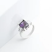 Ametist Taşlı Gümüş Yüzük thumbnail 5