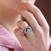 Zirkon Taşlı Arı Gümüş Yüzük thumbnail 2