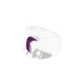 Pembe Zirkon Taşlı Moon İkon Gümüş Yüzük thumbnail 2