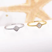 Alhmbra Gold Kaplama Minimal Gümüş Yüzük thumbnail 2