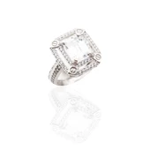 Modern Tasarım Baget Tek Taş Gümüş Yüzük thumbnail 5