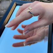 Fortuna Modeli Zirkon Taşlı Ayarlanabilir Gümüş Yüzük thumbnail 1