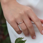 Gönül Bağı Minimal Gümüş Yüzük thumbnail 5