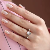 Zirkon Taşlı Otantik Gümüş Yüzük thumbnail 1