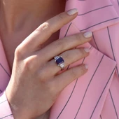 Ametist Taşlı Gümüş Yüzük thumbnail 1