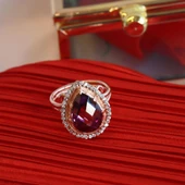 Ametis Taşlı Damla Prenses Model Rose Gold Kaplama Gümüş Yüzük - 3