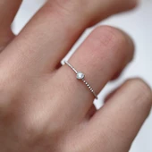 Mini Kalp Gümüş Yüzük thumbnail 1