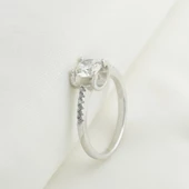 Elegance U Montür Sky Diamond Tek Taş Yüzük thumbnail 5