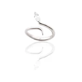 Zarif Ayarlanabilir Zirkon Taşlı Gümüş Yüzük thumbnail 5