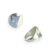 Half Star Gold Kaplama Gümüş Yüzük thumbnail 4