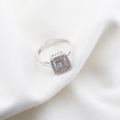 Baget Kesim Starlight Diamond Gümüş Yüzük thumbnail 4
