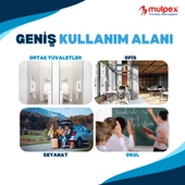 Mulpex Tek Kullanımlık Suda Çözünür Klozet Kapak Örtüsü - 10 lu Paket | Hijyenik ve Pratik Seyahat Aksesuarı - 7