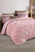 Olis Welsoft 6 Parça Comforter Yorgan Seti Pudra - 1