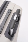 Elatae Premium Polipropilen Kırılmaz 2'li Valiz Seti Orta Boy ve Makyaj 2'li Set Bej - Antrasit V305 thumbnail 5