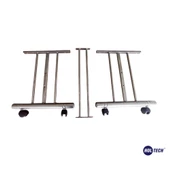 Tekerlekli Orta Sehpa Ayağı Tekerli Metal SEHPA AYAĞI - 3